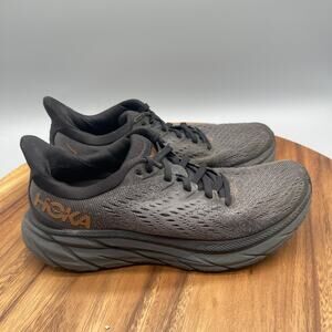 Hoka One One Clifton 8 Shoes Womens 6.5 B Gray Running Comfort Walking Sneakers